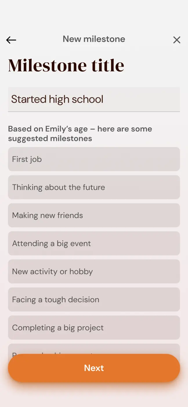 Milestones