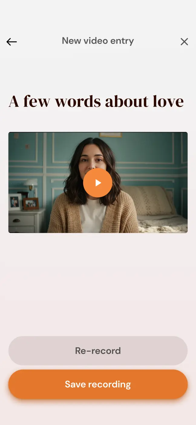 Video entries