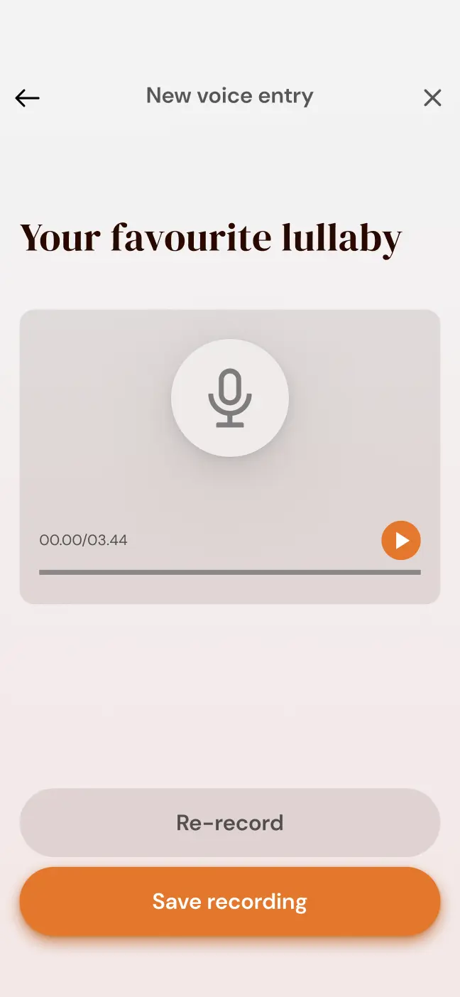 Voice entries
